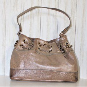 Elaine Turner Metallic Gold Shoulder Bag